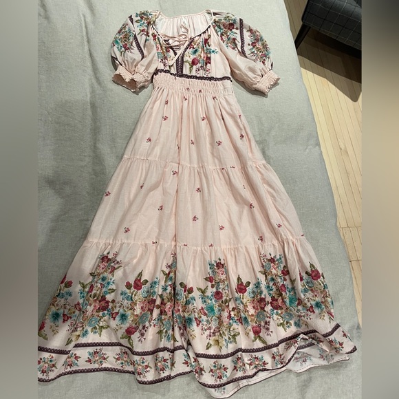 Anthropologie The Somerset Puff-Sleeve Maxi Dress . Size M - Picture 5 of 16